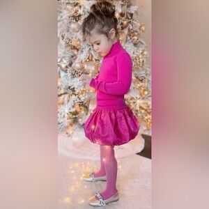 Rachel Parcell Pink Dress + Dior Flats Girls Outfit Bundle Size 5